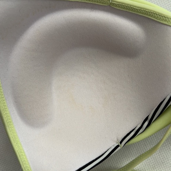 NEW!!! Damsel Padded Light Green Bikini with Stripped Bow Size M - Picture 3 of 6